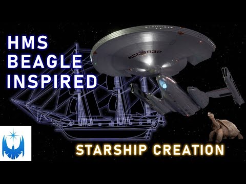 Designing a CG Starfleet Ship Inspired by HMS Beagle - the USS Darwin