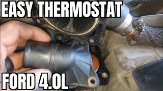95-03 Ford Explorer Thermostat Housing Replacement How to