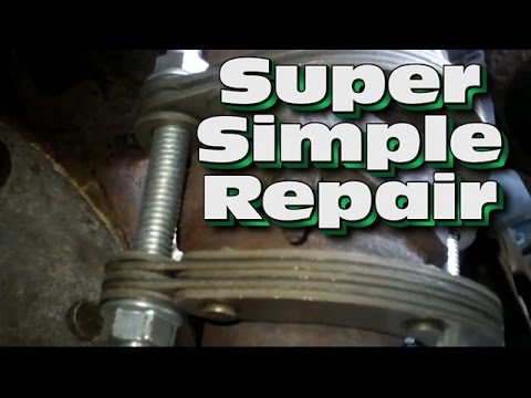 Best easy Exhaust Flange Donut Super Easy Tail Pipe and Muffler Repair about 15 bucks