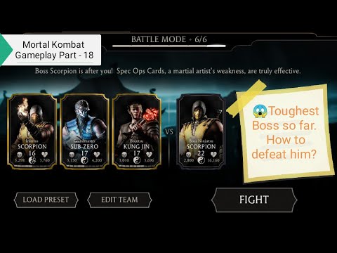 MK Mobile | Part - 18 | Boss Scorpion | Boss Fight