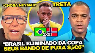 TRETA! NETO DETONA DENILSON SHOW E NEYMAR APÓS ELIMINAÇÃO DO BRASIL 1x2 NORUEGA