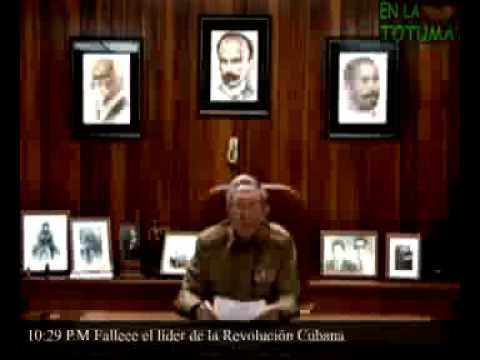 Anuncio Muerte de Fidel Castro