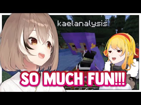 Kaela gives Mumei different experience on playing Minecraft !!!!!