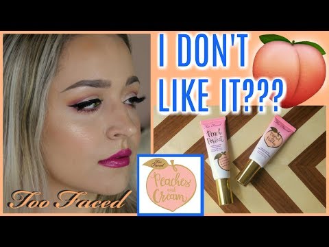 Too Faced Peach Perfect Foundation, Primed & Peachy Primer Review | DreaCN
