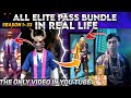 Free fire 🔥 all elite pass in real life ||  All elite pass in 5 min in real ||