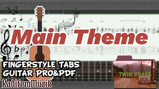 Twin Peaks Theme – Easy Fingerstyle Guitar Tutorial + TABs (Angelo Badalamenti) | Kadifem Tabs