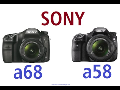 Sony α68 vs Sony α58