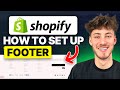 How To Set Up Footer In Shopify 2026 Updated Tutorial