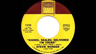 1970 HITS ARCHIVE: Signed, Sealed, Delivered I’m Yours - Stevie Wonder (a #1 record--mono 45)