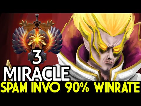 MIRACLE [Invoker] Spam This Hero 90% Winrate Road to Top 1 MMR Dota 2