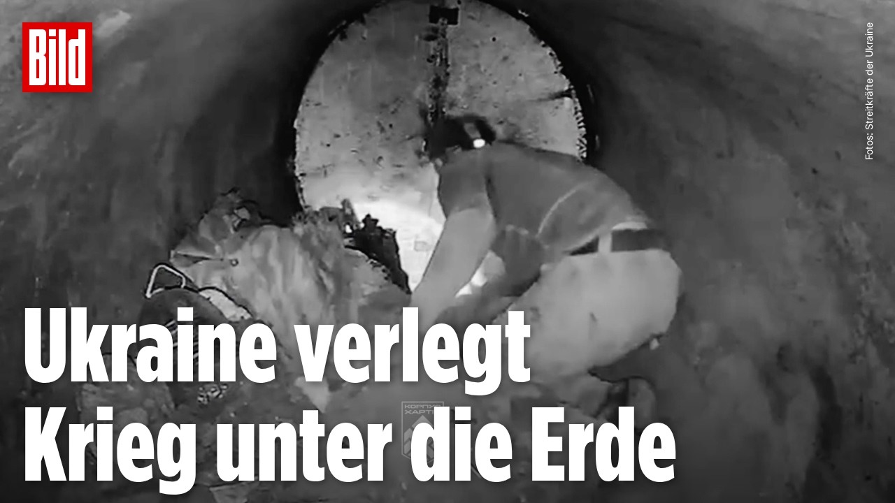 UNTERIRDISCHE FRONT: Ukraine zeigt Kämpfe in Tunneln und Pipelines