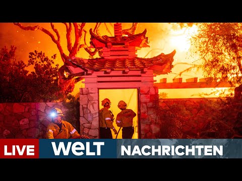 USA: FLAMMENINFERNO KALIFORNIEN - Zerstörung wie in Kriegszone - Hollywood bedroht | WELT LIVESTREAM