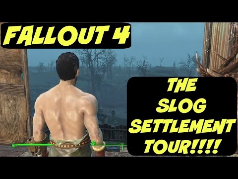 Fallout 4 - The Slog Settlement Super Excellent Base Build Tour PS4