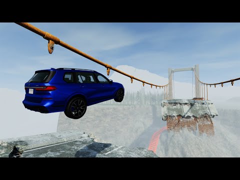 BMW vs Broken Bridge - BeamNG Drive | Crazy Jumps