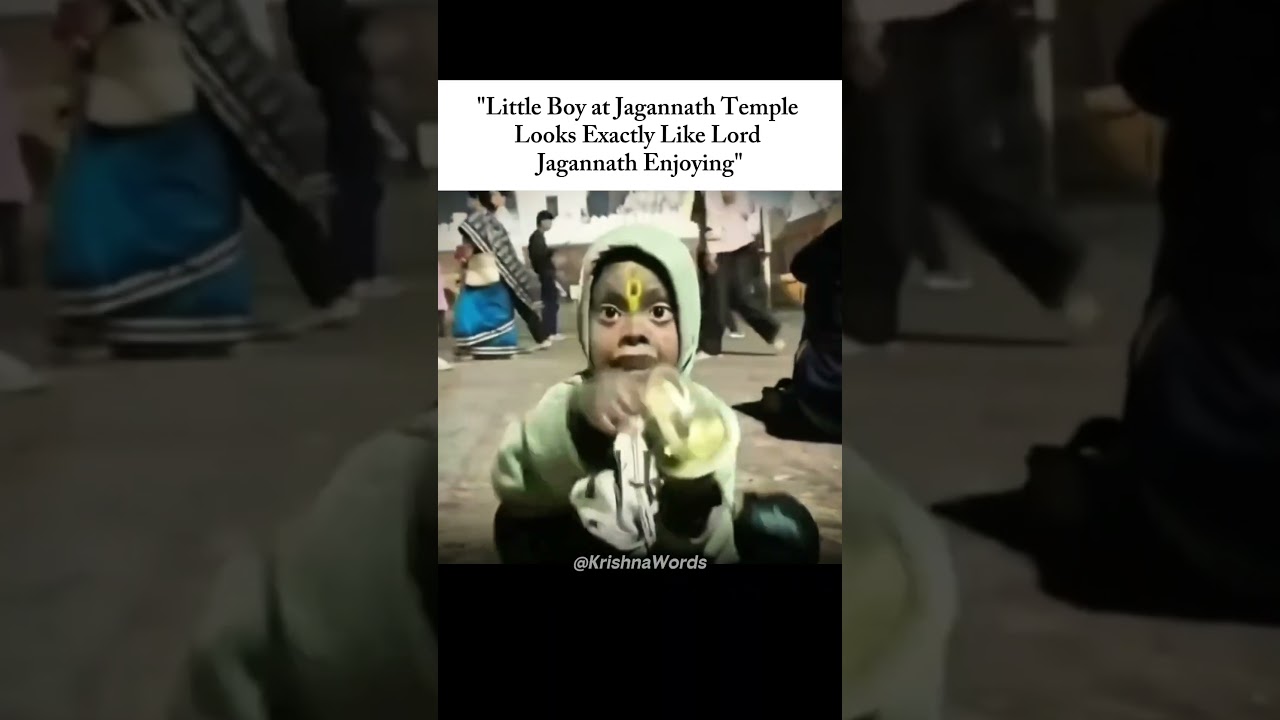 This Child Looks Just Like Lord Jagannath himself🙏🏻 #hindutemple #jagannathtemple