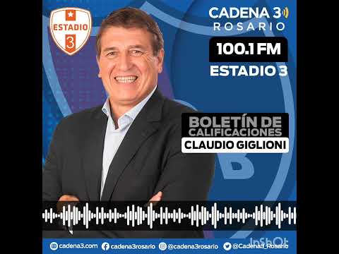 Boletín de Calificaciones Newells 1 - 2 San Lorenzo (Claudio Giglioni en Cadena 3)