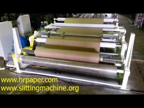 Paper Rewinding Machine to make Big Roll from Small Rolls