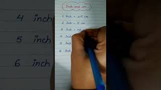 inch and cm#shorts