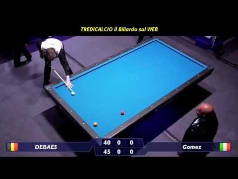 GOMEZ C. vs DEBAES - 14°CAMPIONATO EUROPEO BILIARDO INDIVIDUALE 2017 @TREDICALCIO