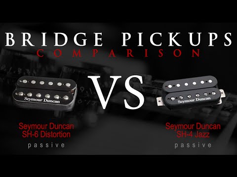 SEYMOUR DUNCAN SH6 DISTORTION vs SH4 JB - Passive Bridge Pickup Guitar Tone Comparison / Review