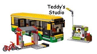 Lego City Set 60154 Bus Station Speed Build