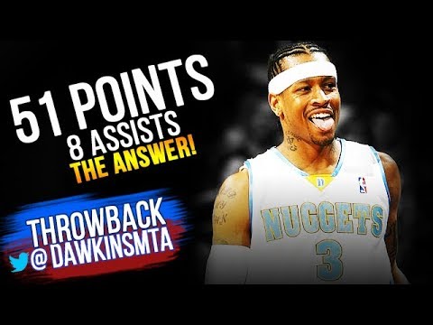 Nuggets Allen Iverson Drops 51 On Lakers 2007.12.25 - 51 Pts, 8 Asts!