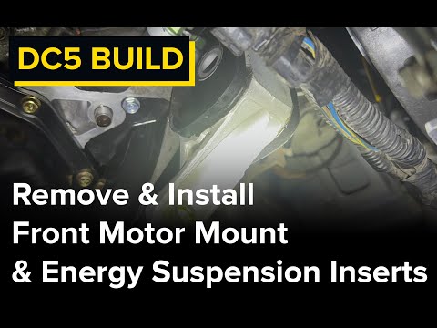 Removing and Replacing Torn Front Motor Mounts with Energy Suspension Inserts on RSX Type S