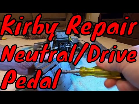 Complete detailed guide on how to fix or replace the neutral/drive pedal on a Kirby vacuum