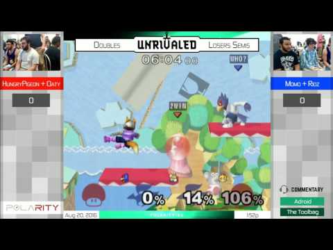 Unrivaled SSBM - HungryPigeon + Oaty vs Momo + Ridz - Doubles Losers Semis