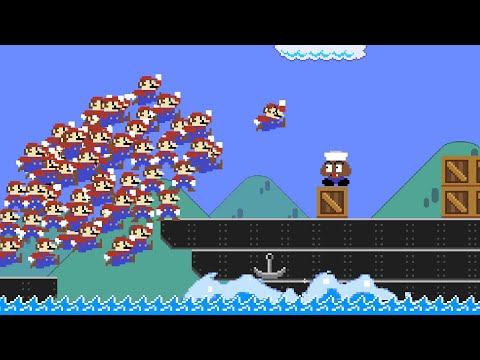 Every time Mario jumps, another Mario appears!