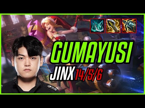 GUMAYUSI - JINX ADC - KR CHALLENGER - PATCH 11.10 QUADRAKILL