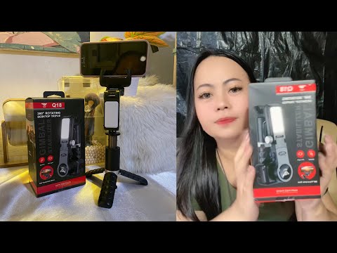 Q18 Gimbal Stabilizer 3 in 1 Auto Face Tracking Selfie Stick with Tripod - Unboxing