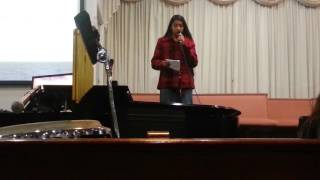 Zoe sings: Lord, I'm Available To You