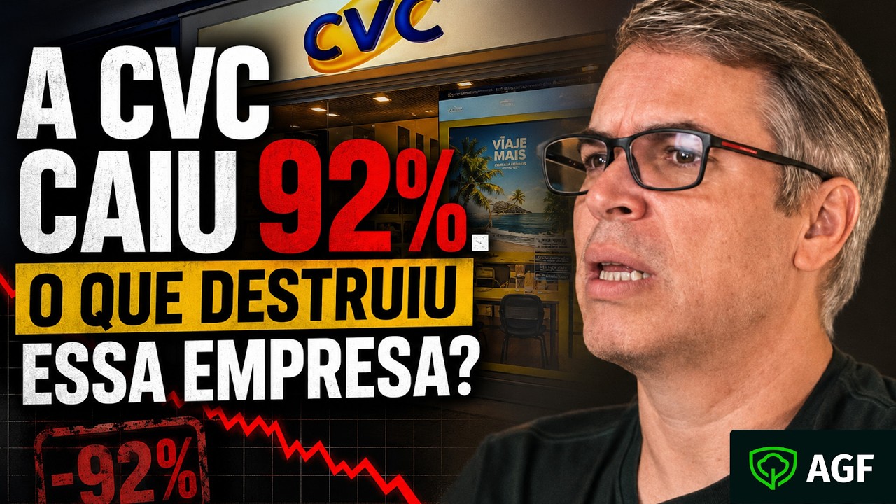 A CVCB3 CAIU 92%. O QUE DESTRUIU ESSA EMPRESA?