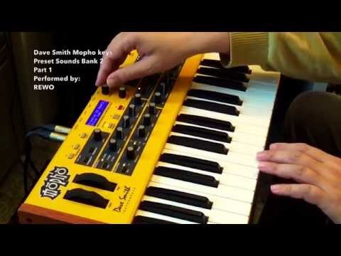 Dave Smith Mopho Analogue Synthesizer: Preset Sounds Bank 2 Part 1 (HD 1080p)