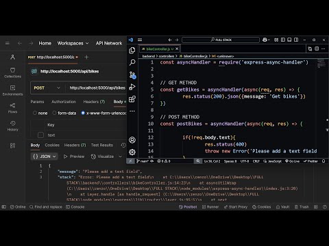 Async Handler Using Express Full Stack Api Bikes Project Backend