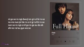 Download lagu [Full House OST] - Fate by Why (EASY LYRICS) mp3
