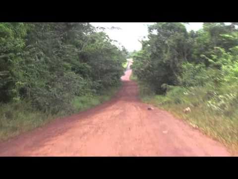 17. First sight of tarmac on BR156, Macapa to Oiapoque, Brazil