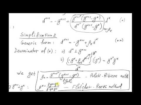 Conjugate gradients 4: Derivation of CG method