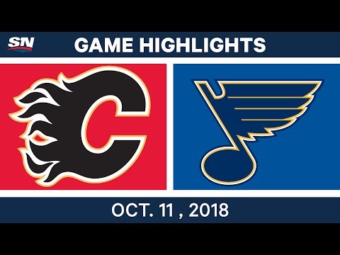 NHL Highlights | Flames vs. Blues - Oct. 11, 2018