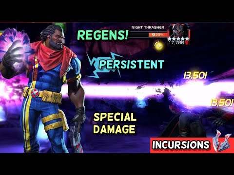 Regen! Persistent! + SP Damage ! 6* Rank 1/25 Bishop Vs Incursions | Marvel Contest of Champions