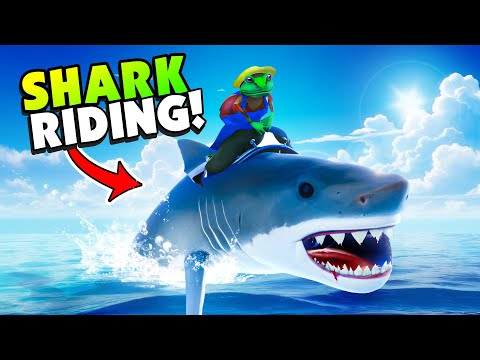 New SADDLE Gun Let's You RIDE A SHARK! - Amazing Frog?