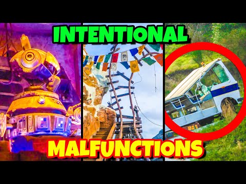 迪士尼和環球影城的7大遊樂設施故障--故意故障 (Top 7 Ride Malfunctions at Disney and Universal Studios - Intentional Malfunctions)