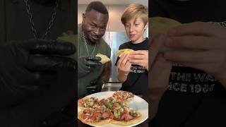 Steak Tacos😳 w/@ChefRush #shorts #steak #tacos #cooking #food  #recipe #trending #strong #fyp