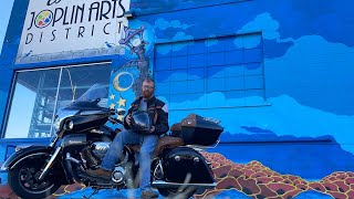 Riding my Indian Roadmaster on Christmas day. My motorcycle Christmas ornament was a disappointment.