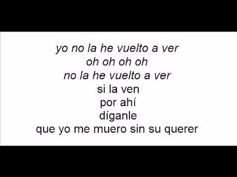 No la he vuelto a ver gilberto santa rosa con letra