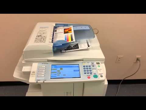 Testing of ricoh mp c2550 photocopy machine