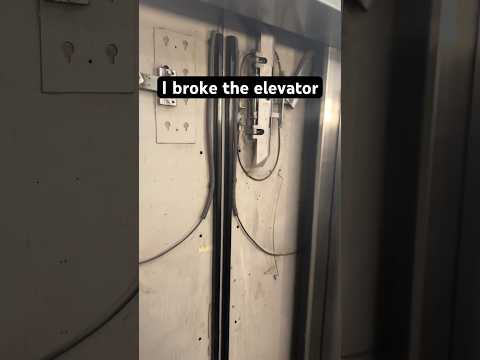 I actually BROKE the elevator