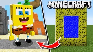 Make a PORTAL to the SPONGEBOB DIMENSION in Minecraft!