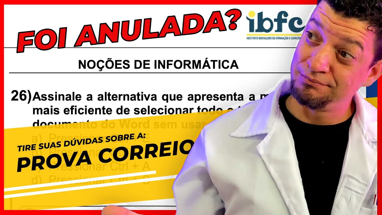CONCURSO CORREIOS: Você pode ganhar pontos com estas questões anuladas? Estas cabem recurso!